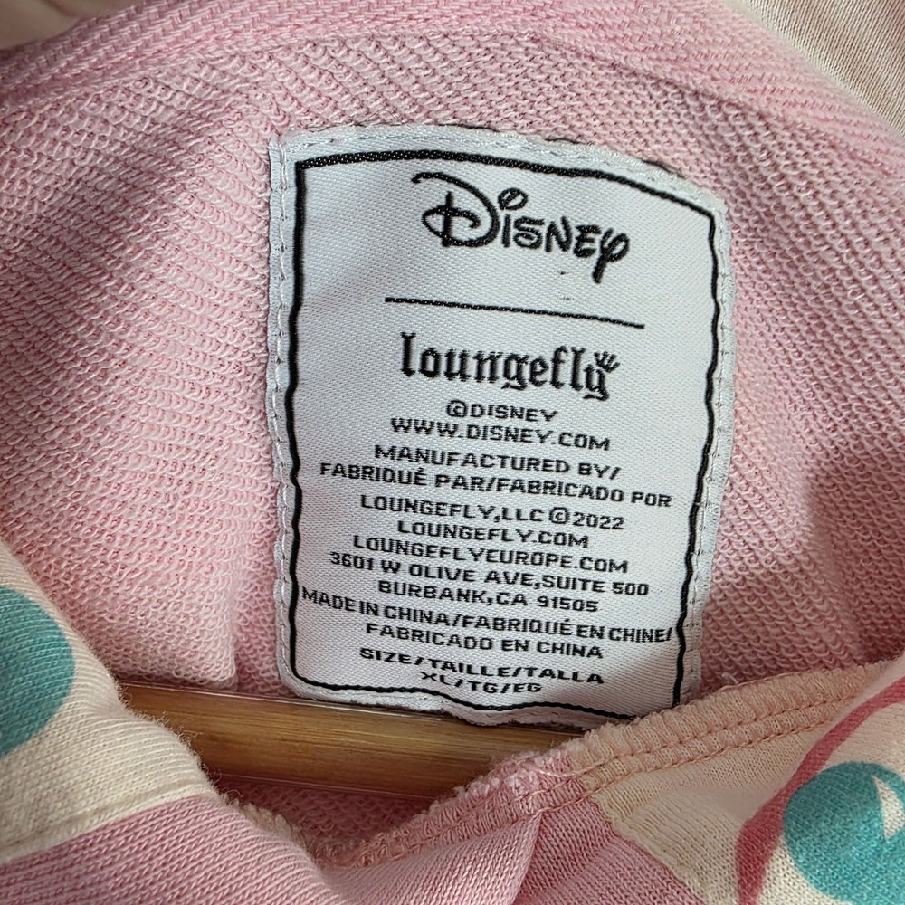 Disney Loungefly Cinderella Sweatshirt pink XL Gus RARE Pullover Hoodie park - Picture 11 of 12